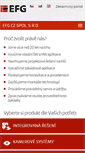Mobile Screenshot of efg.cz